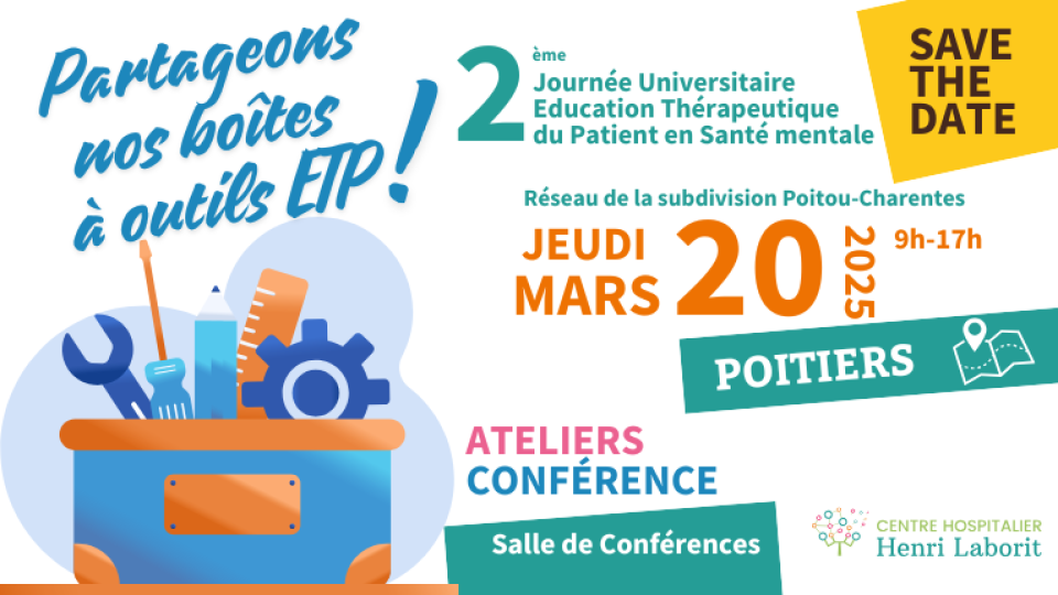 2ème journée ETP santé mentale - 20 mars 2025 - Poitiers