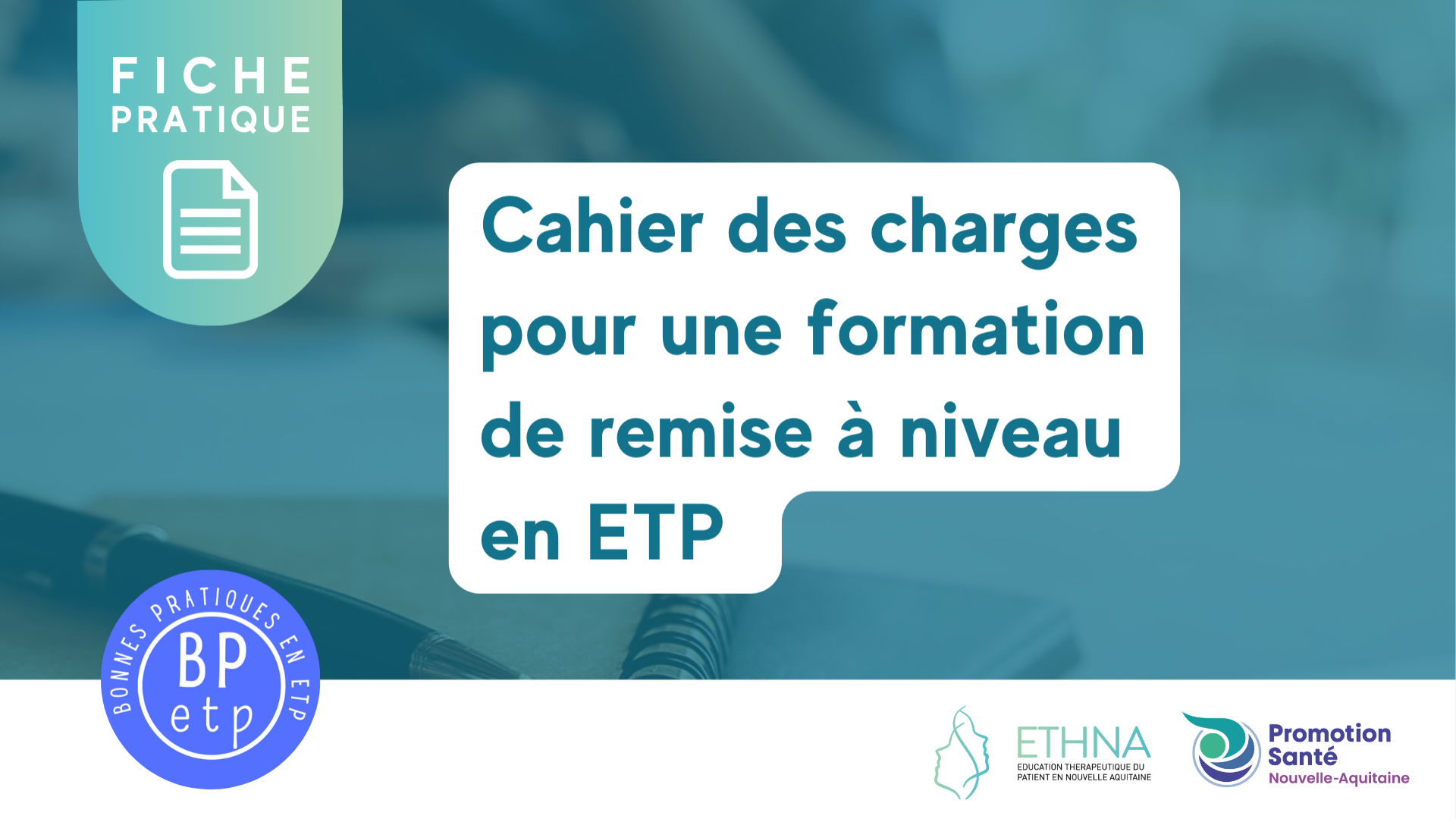 Bonnes pratiques en ETP : Cahier des charges pour une formation de remise à niveau en ETP