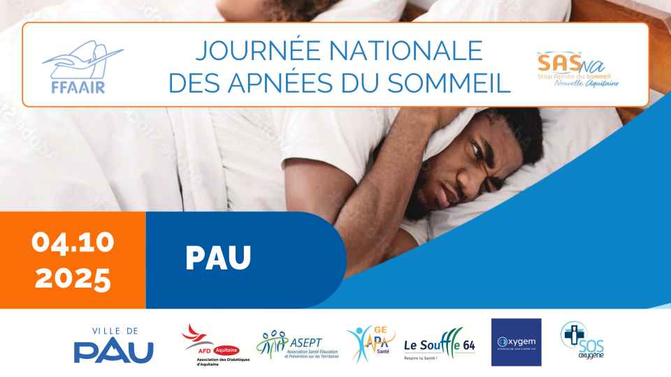 Journées nationales des apnées du sommeil - 4 octobre 2025 à Pau