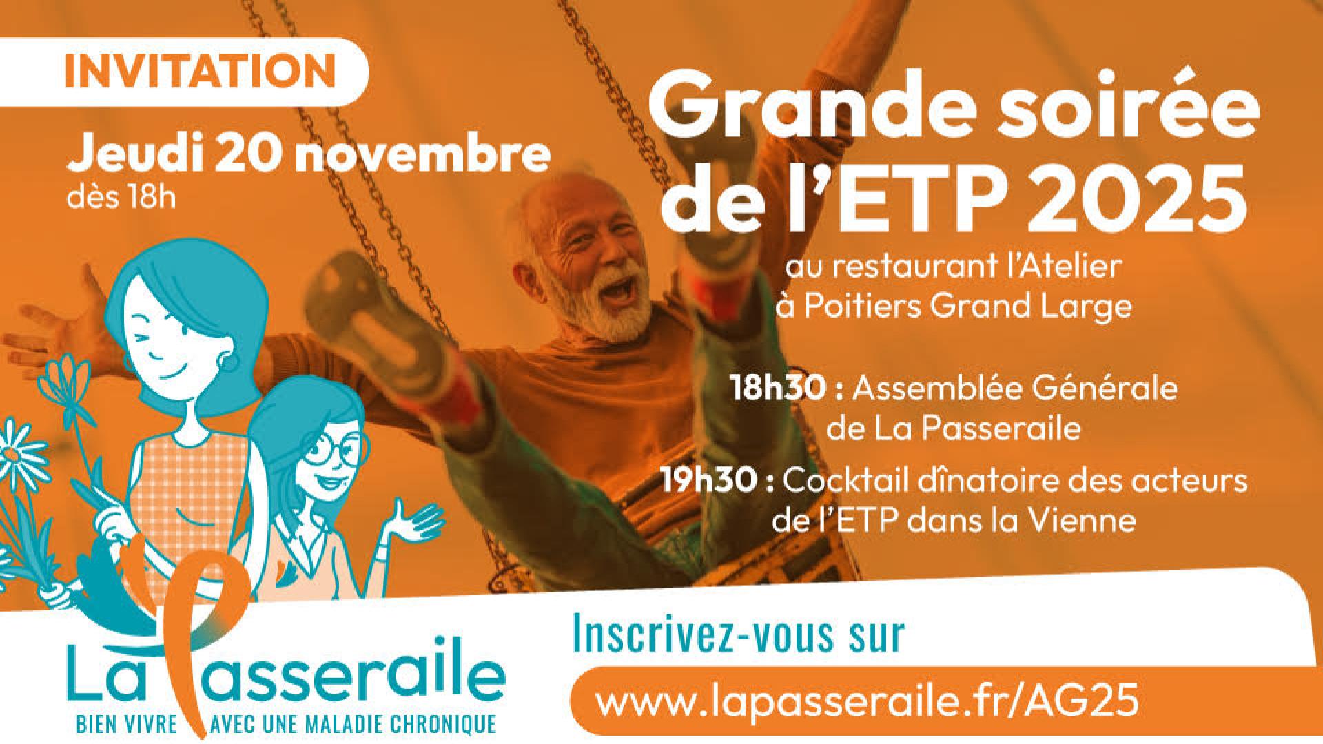 Grande soirée de l'ETP dans la Vienne - 20 novembre 2025, Poitiers