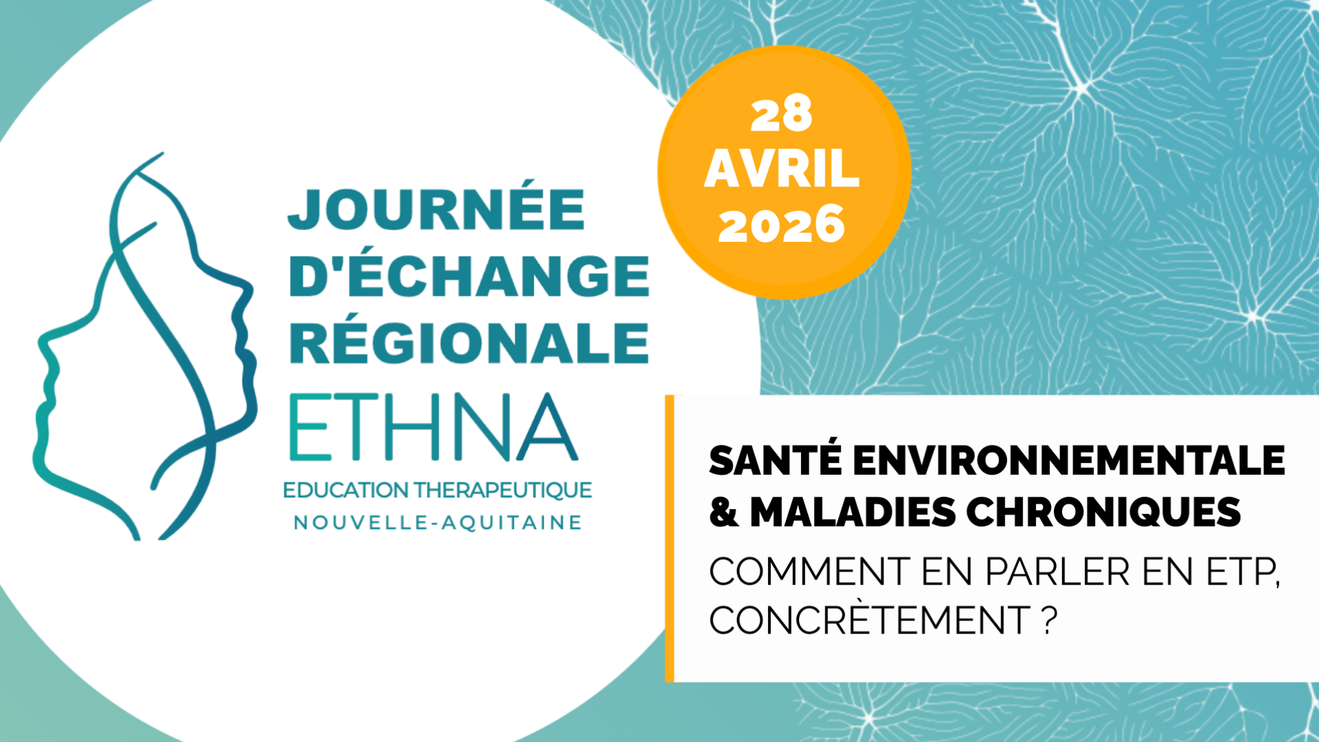 Journée d'Echange Régionale (JER) : Santé environnementale, maladies chroniques et ETP - 28 avril 2026, Bordeaux