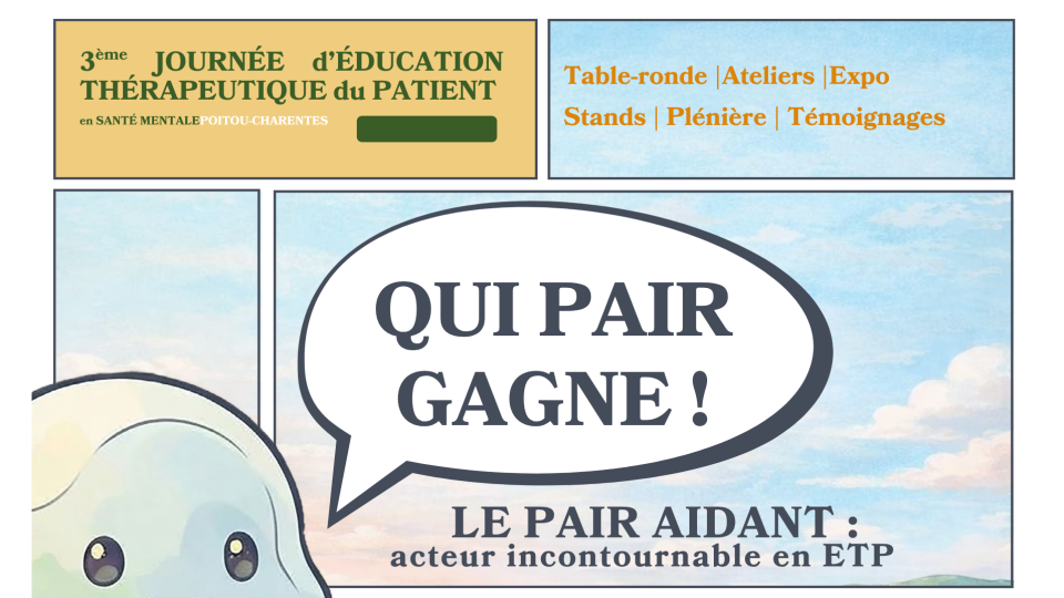 Journée ETP Santé Mentale du réseau Poitou-Charentes - 2 juin 2026, La Couronne