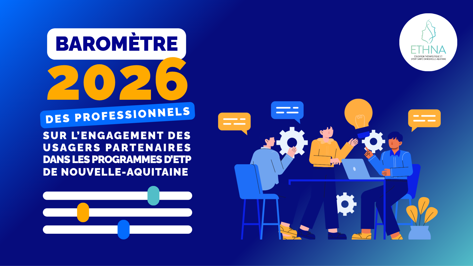 Baromètre 2026 des professionnels sur l'engagement des usagers partenaires en ETP - 1ère édition