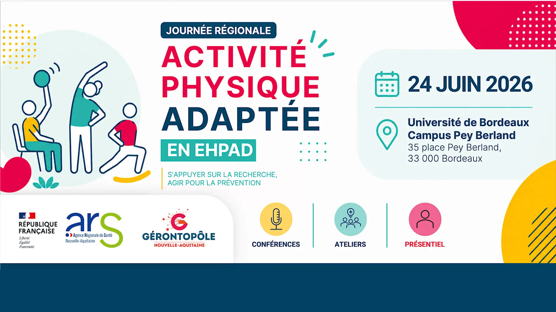 Journée régionale&nbsp;: Activité physique adaptée en EHPAD